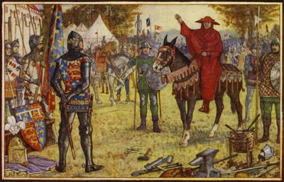 ペリゴール枢機卿が黒人の王子と交渉するためにイギリスのキャンプに来る 作： Henry Justice Ford